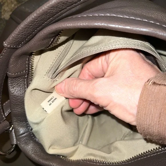 Coach Dark Brown Leather Bag - Picture 9 of 16